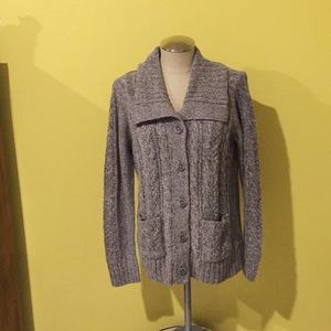 Button down collared cardigan